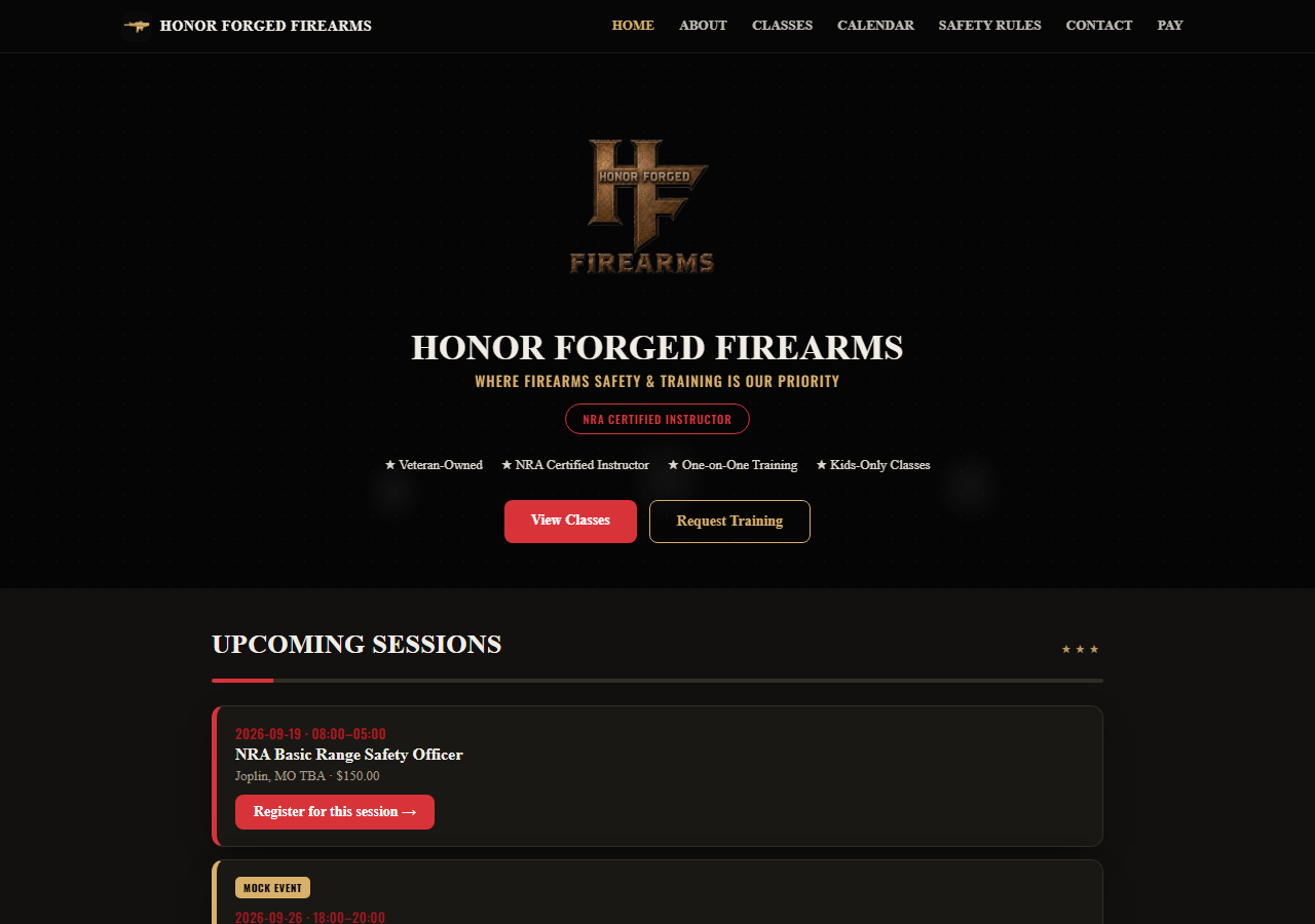 Honor Forged Firearms project screenshot