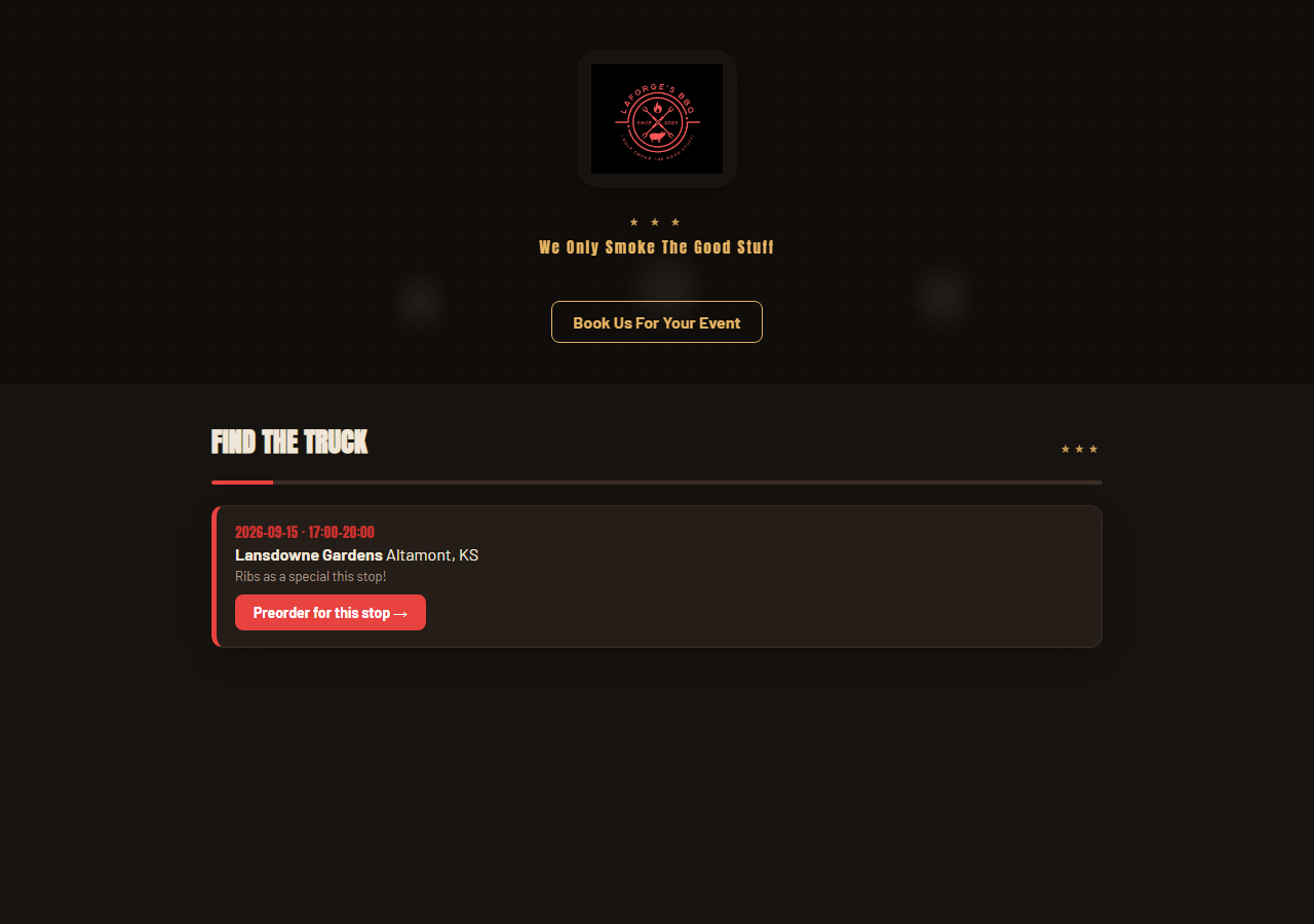 LaForge BBQ project screenshot